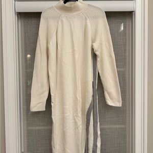 Peace love world Elegant Cream Sweater Dress